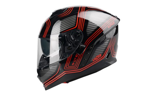 Kask Motocyklowy LAZER RAFALE EVO Darkside (kol. Czarny - Czerwony) rozm. XS