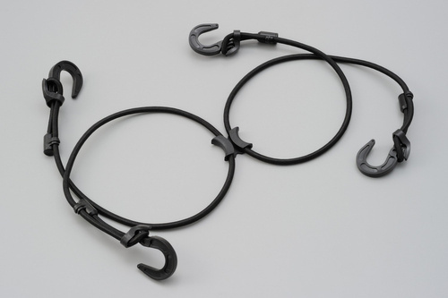 Linka mocująca  1000mmx2  czarna  w kształcie X