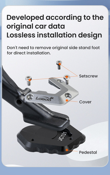LOBOO Nakładka na stopkę boczną do BMW R1300GS (10.3.04131.001.11)