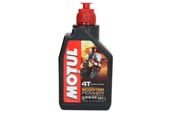 Olej do silników 4T 4T MOTUL Scooter Power SAE 5W40 1l SN JASO MA Syntetyczny