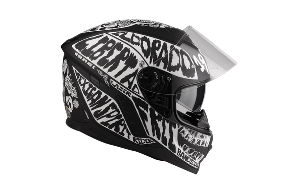 Kask Motocyklowy LAZER RAFALE Mexicana (kol. Czarny - Fluo) rozm. XL