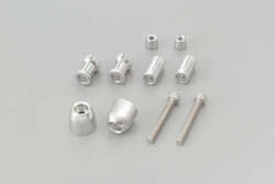 BAR END PINO-1 14-19MM SILVER