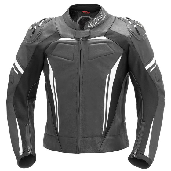 Kurtka skórzana BUSE Imola czarno-biały 52