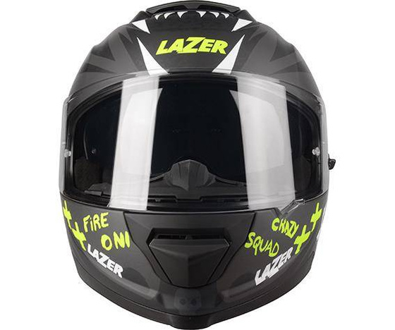 Kask Motocyklowy LAZER RAFALE SR Ride Oni (kol. Czarny - Szary - Żółty Fluo - Matowy) rozm. L