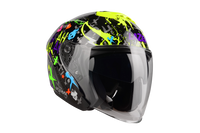 Kask Motocyklowy LAZER TANGO Crazy (kol. Czarny - Multikolor) rozm. M