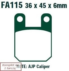 Brake pads EBC FA115 (set on 1 disk)