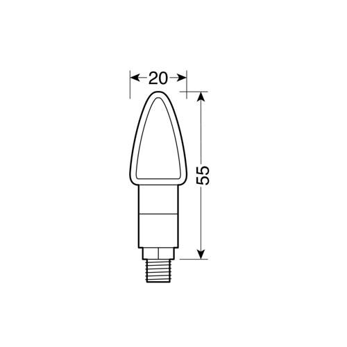 90100 Atom kierunkowskazy 12V LED Carbon