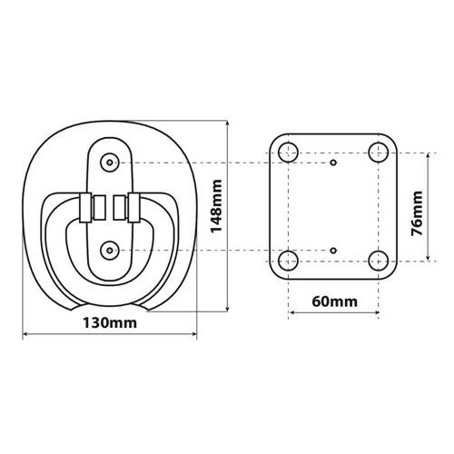 90592 Shield 4, floor install motorcycles anchoring