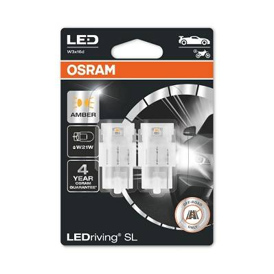 Żarówka LED W21W LEDriving SL (blister, 2 szt., 12V, amber, 1,3W, rodzaj gniazda: W3X16D brak homologacji - nie nadaje się do użytku na drogach publicznych)