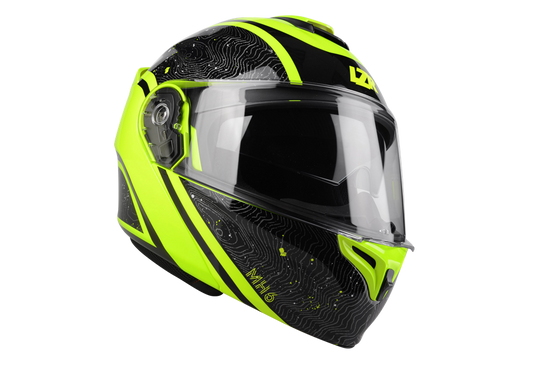Kask Motocyklowy LAZER LIGHT (kol. Czarny - Żółty) rozm. XS