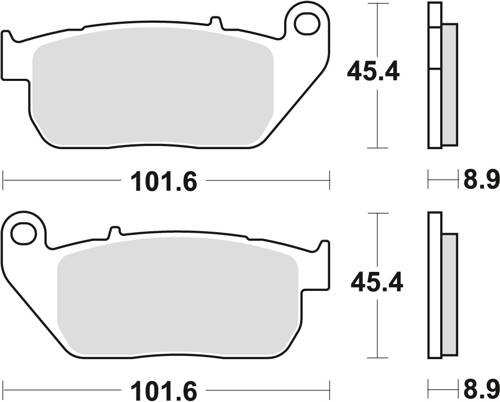 TRW LUCAS BRAKE PADS KH381 SINTER STREET HARLEY-DAVIDSON XL 883 03-15, XL 1200 04-13, FRONT