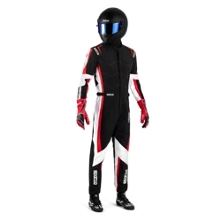 Sparco Kerb Kart Karting Auto Racing Suit black red