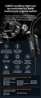 LOBOO L16 światło drogowe i mijania pomocnicze (czarne) (10.1.01016.001.01)