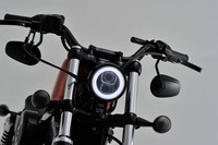 LED HEADLIGHT"CAPSULE120" BOTTOM-MOUNT, BLACK