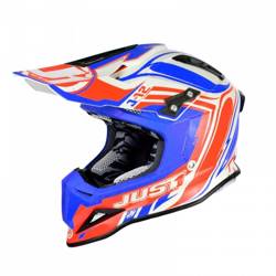 JUST1 KASK J12 FLAME RED-BLUE M