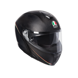Kask motocyklowy szczękowy AGV SPORTMODULAR AGV E05 MULTI PLK TRICOLORE MATT CARBON/ITALY