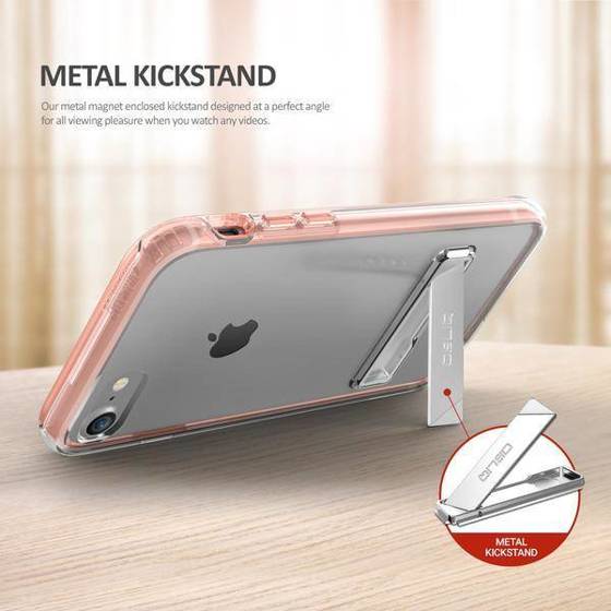 Obliq Naked Shield Kickstand - Etui z podstawką iPhone 7 (Rose Gold)