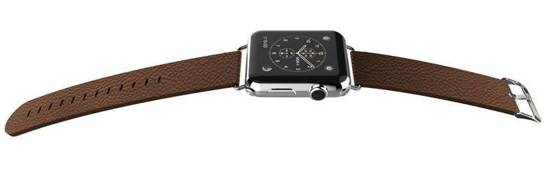 X-Doria Lux Band - Skórzany pasek do Apple Watch 38mm (brązowy)