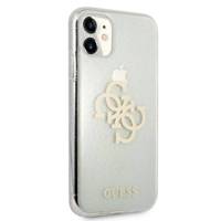 Guess Glitter 4G Big Logo - Etui iPhone 11 (przezroczysty)