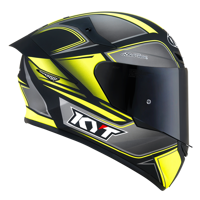 Kask Motocyklowy KYT TT-COURSE TOURIST żółty fluo mat - L