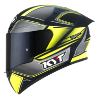 Kask Motocyklowy KYT TT-COURSE TOURIST żółty fluo mat - L