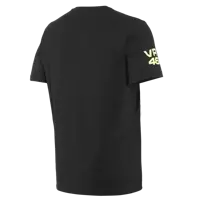 Koszulka Dainese VR46 Pit Lane T-Shirt Czarna/Żółta-Fluo